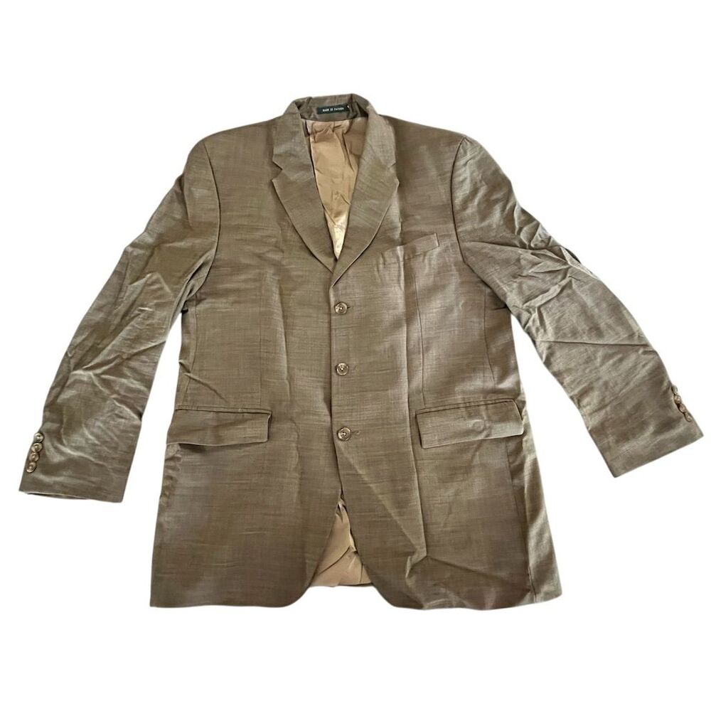 Ralph Lauren for Lord & Taylor Men's Brown Blazer Size 44 Three-Button‎ Formal